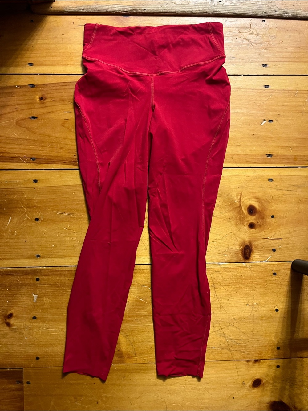 Lululemon base pace high rise leggings size 8 in dark red